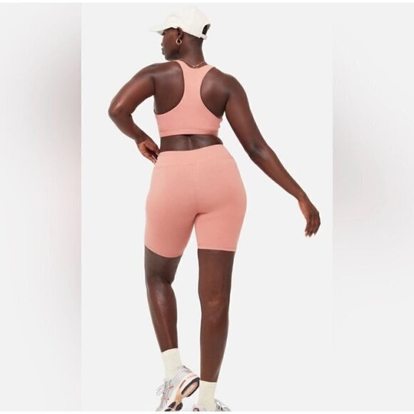 NWT MATE the Label Rose Pink Organic Stretch Biker Short - Size XS - Picture 8 of 10